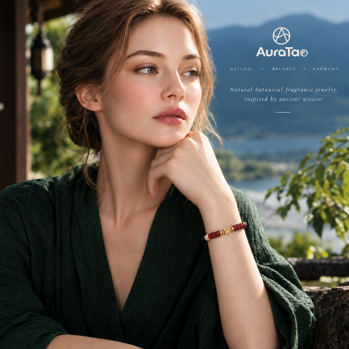 Botanical Fragrance Bead Bracelet "Fire"