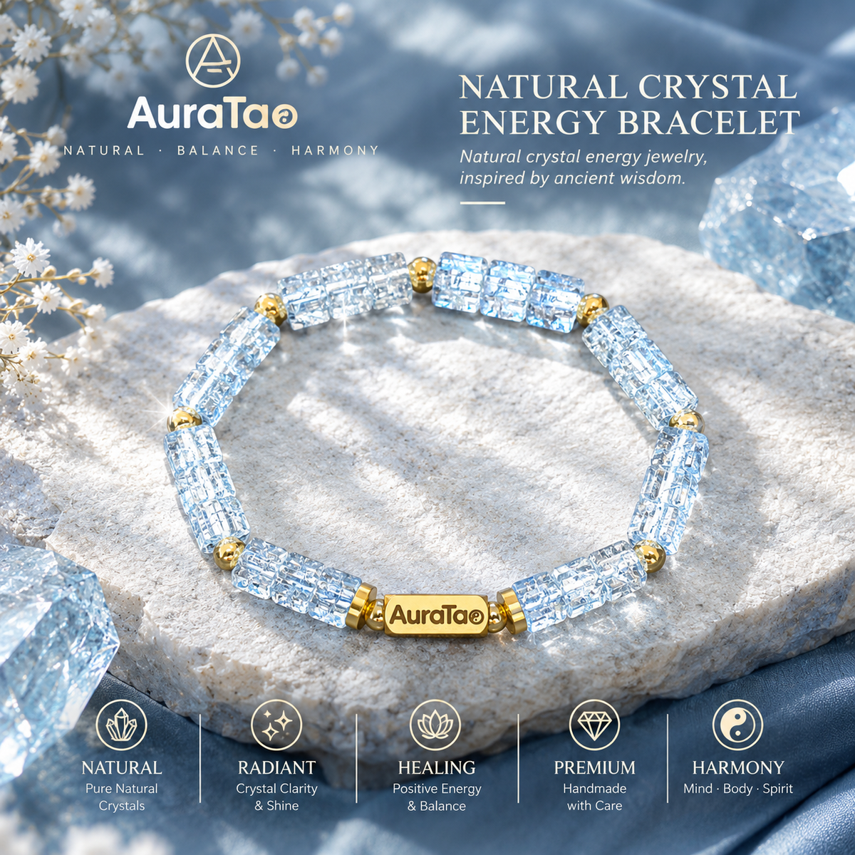 Azure Quartz Harmony Bracelet“Water”